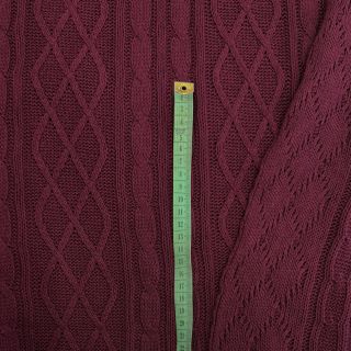 Svetrovina Jacquard CHAIN bordeaux