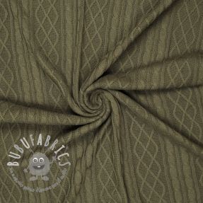 Tessuti per maglioni Jacquard CHAIN camo green