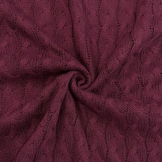 Svetrovina Jacquard CABLE bordeaux