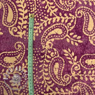 Tessuto di cotone VOILE BATIK NEW design B violet