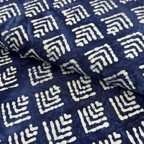 Bavlnená látka BATIK NEW INDIGO design C