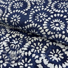 Tessuto di cotone BATIK NEW INDIGO design B