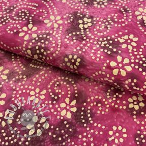 Tessuto di cotone BATIK NEW design I cerise