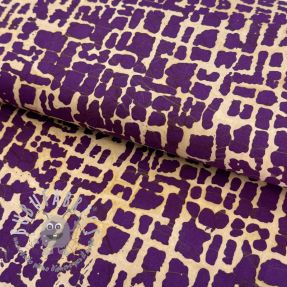 Tessuto di cotone BATIK NEW design H violet