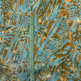 Tessuto di cotone BATIK NEW design F gold