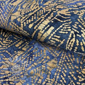 Tessuto di cotone BATIK NEW design F navy