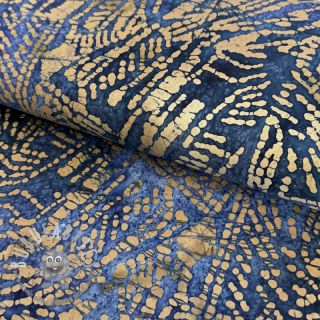 Tessuto di cotone BATIK NEW design F navy