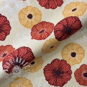 Tessuto decorativo premium Poppy Flower Joy