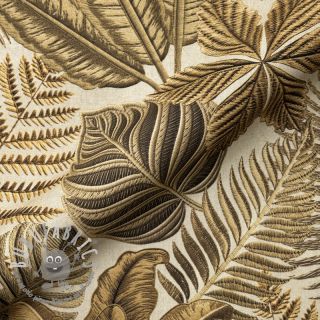 Tessuto decorativo premium Leaf Embroidery digital print