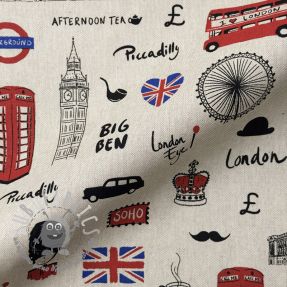 Tessuto decorativo Linenlook London Icon City