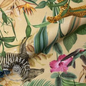 Tessuto decorativo premium Tropical Jungle Dream digital print