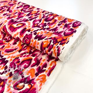 Viscosa STRETCH Ikat fuchsia