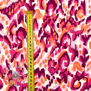 Viscosa STRETCH Ikat fuchsia