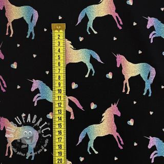 Jersey Unicorns parade black digital print