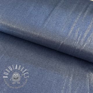 Tessuto di cotone JEANS FOIL SILVER