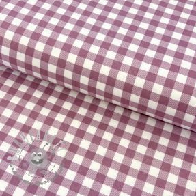 Tessuto di cotone FLANNEL Check mauve