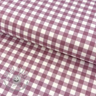 Tessuto di cotone FLANNEL Check mauve