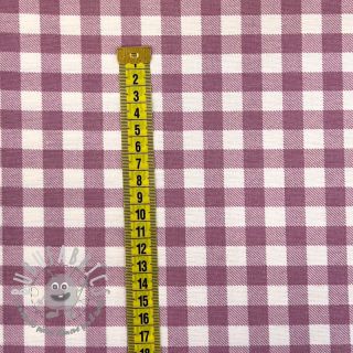 Tessuto di cotone FLANNEL Check mauve