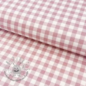 Tessuto di cotone FLANNEL Check light pink