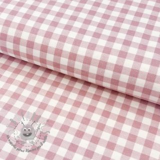 Tessuto di cotone FLANNEL Check light pink