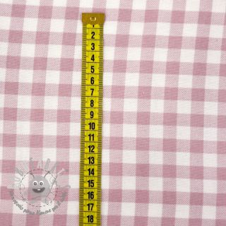 Tessuto di cotone FLANNEL Check light pink