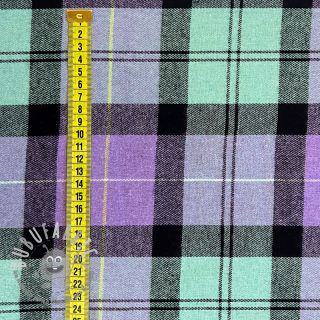 Scottish Check YARN DYED BRUSHED purple