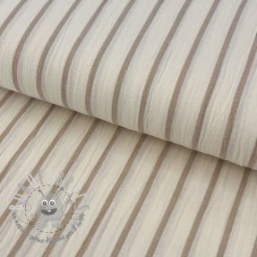 Mussola/Doppia garza YARN DYED Thin strip beige