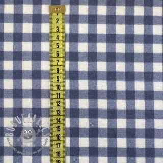 Tessuto di cotone FLANNEL Check blue