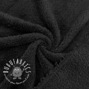 DOUBLE FACE FLEECE TEDDY black