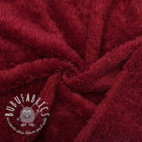 DOUBLE FACE FLEECE TEDDY bordeaux