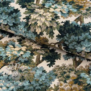 Tessuto decorativo jacquard Aubusson emeraude